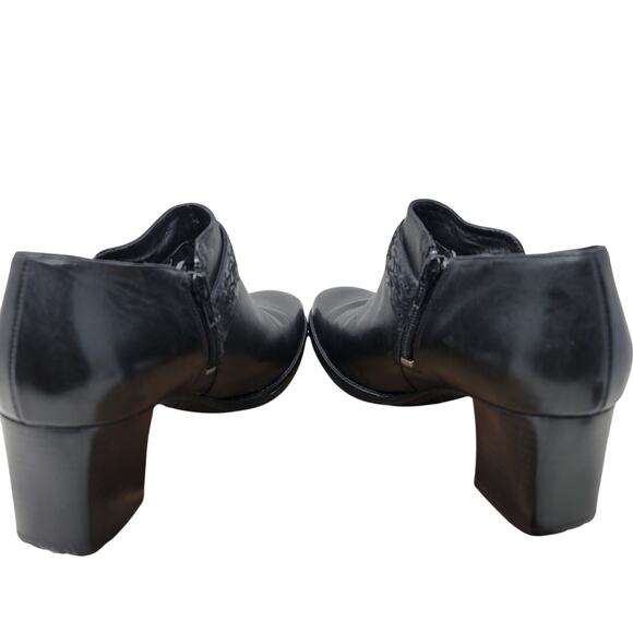 Clarks Artisan Collection Black Leather Upper Ankle Boots Women's 7.5 - Picture 4 of 10
